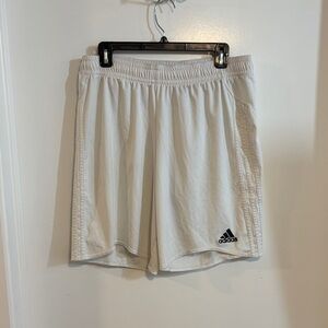 Adidas White Soccer Shorts